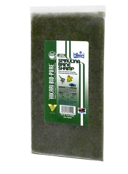 Hikari Spirulina Brine Shrimp 16oz - Hikari Frozen Flatback Spirulina Brine Shrimp 16oz (32540)