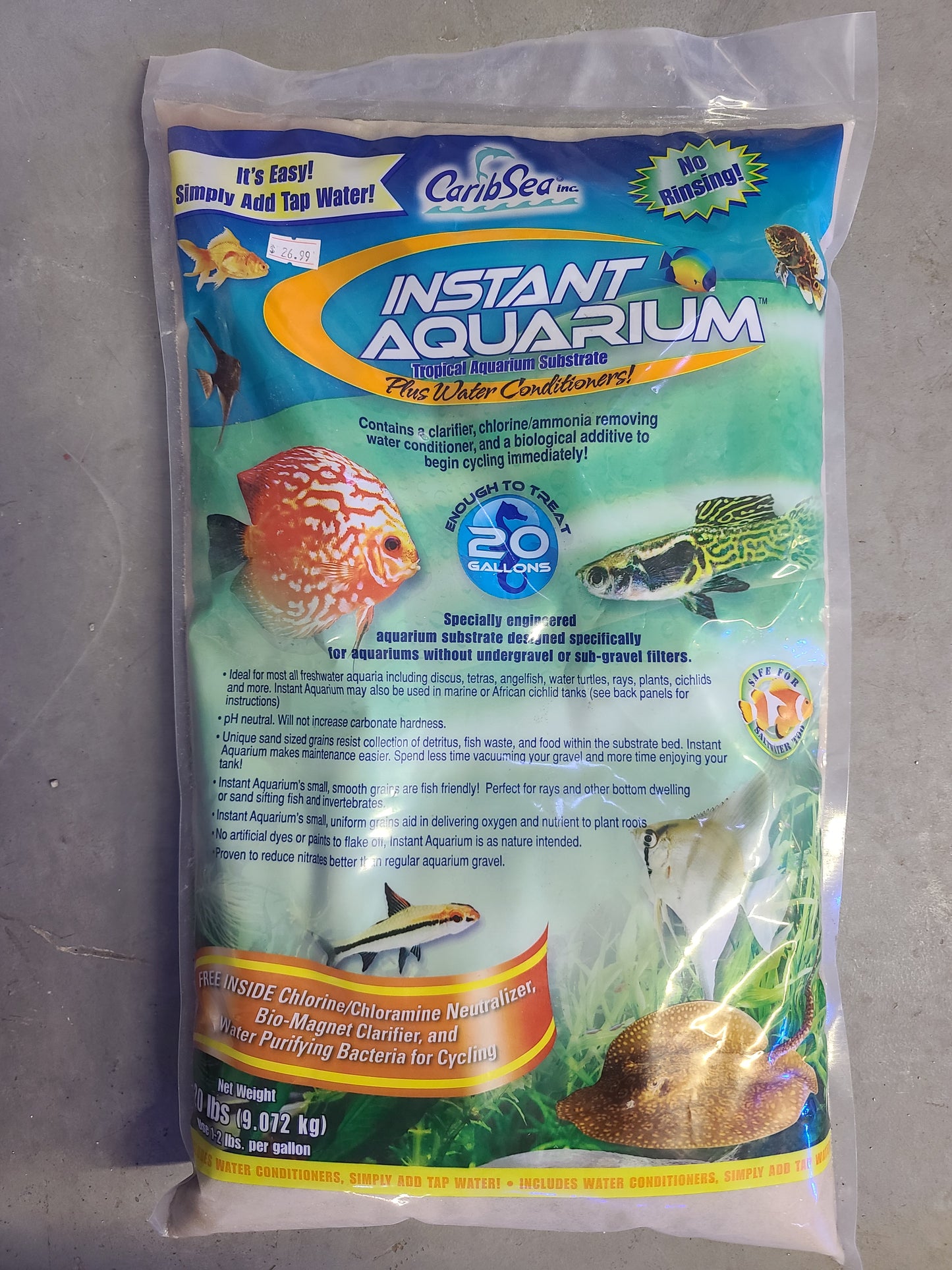 CaribSea Instant Aquarium Tropical Aquarium Substrate 20lbs