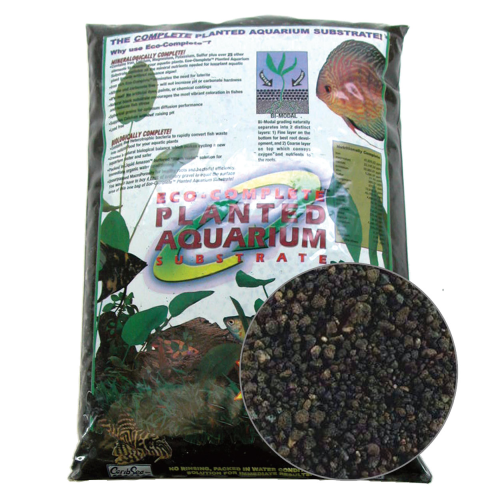 CaribSea Eco-Complete Planted Aquarium Substrate Black 20lb (00770)