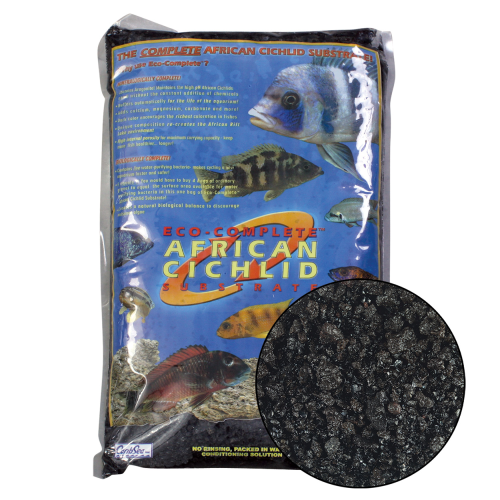CaribSea Eco-Complete Cichlid Black Sand 20lb (00777)