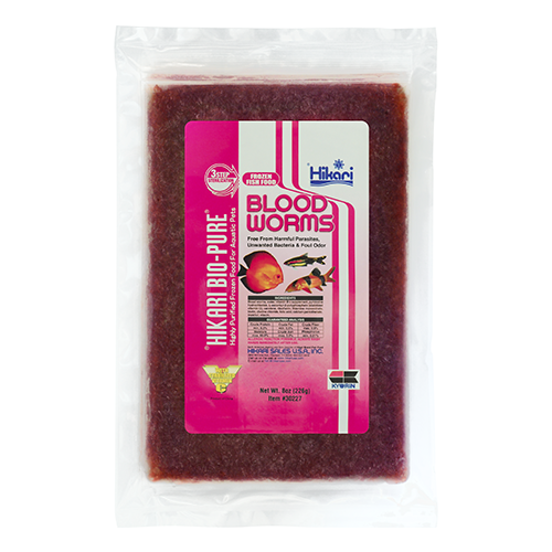 Hikari Frozen Blood Worms Flatpack 8oz (30227)