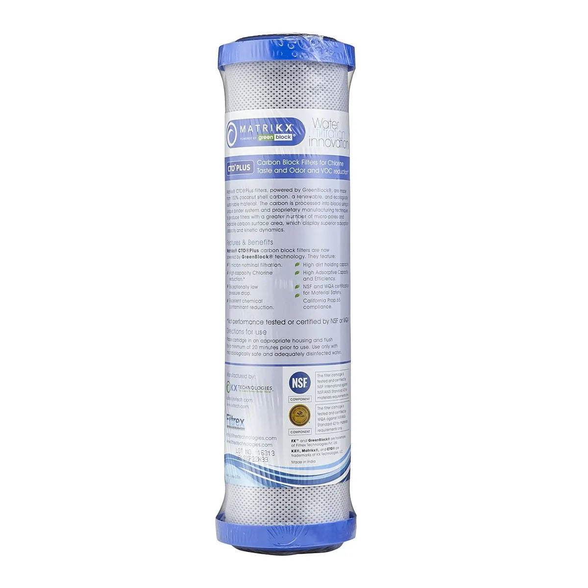 Matrikx CTO Plus Carbon Block - 1 Micron