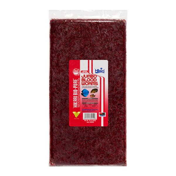 Hikari Frozen Flatback Jumbo Blood Worms 16oz (30250)