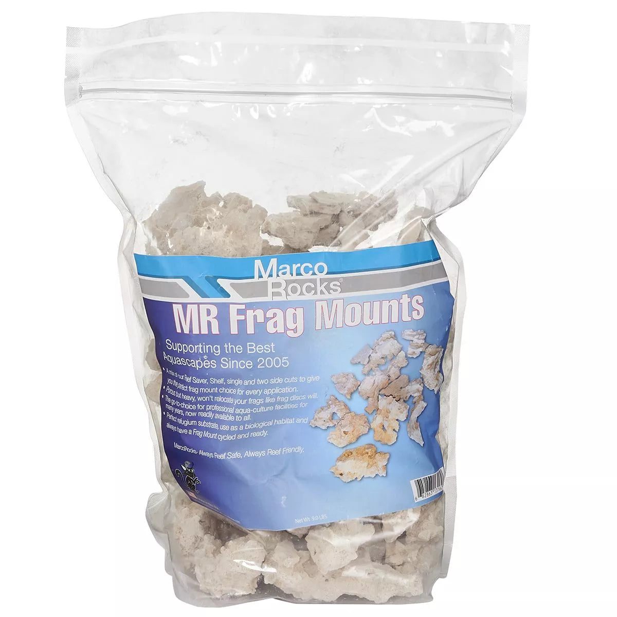 9lbs Reef Saver Frag Mount Dry Live Rock - MarcoRocks