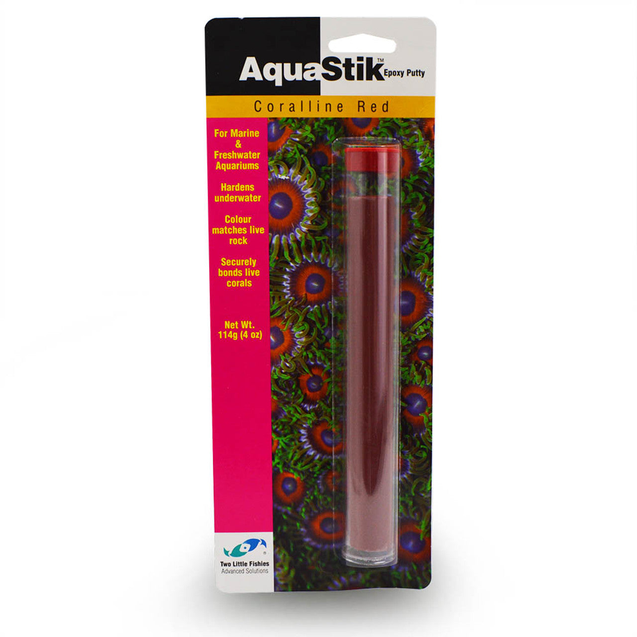 Aqua Stix Epoxy Putty (Coralline Red)