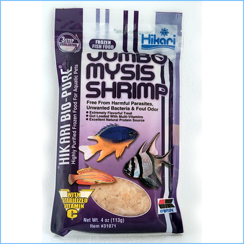 Hikari Jumbo Mysis Shrimp 4oz