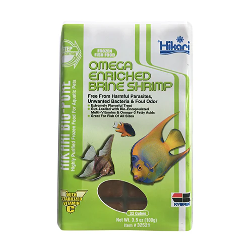Hikari Frozen Cube Omega Enriched Brine Shrimp 3.5 Oz