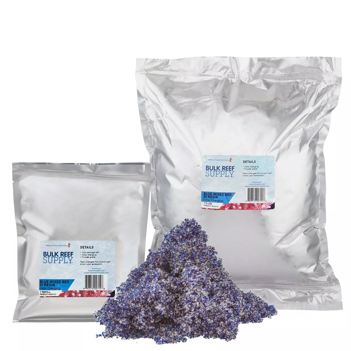 One Cartridge Refill (1.25 lbs.) DI Resin (Color Changing)