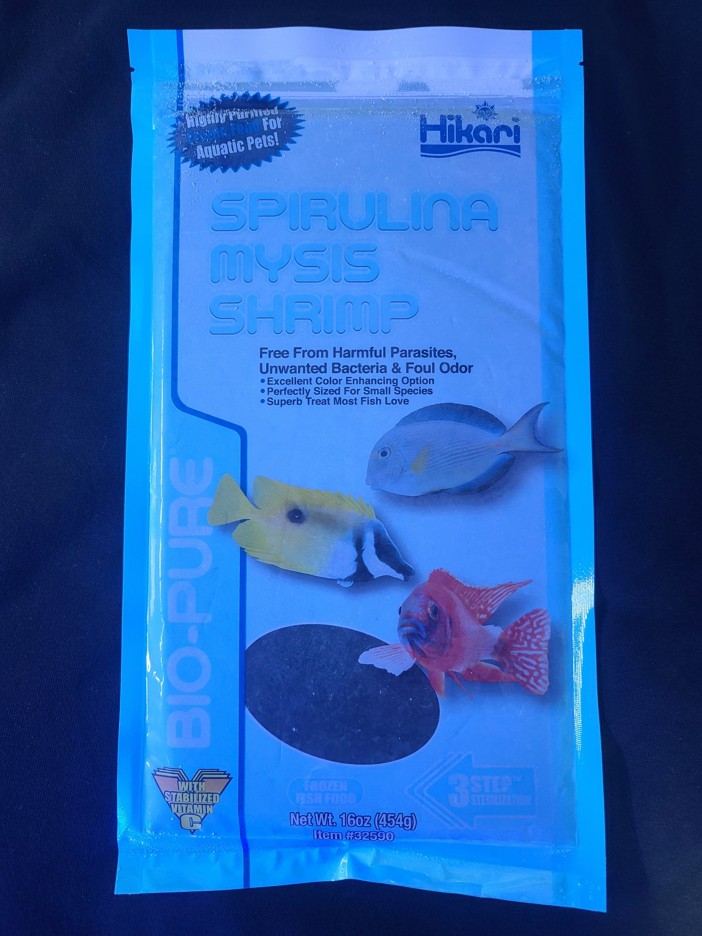 Hikari Frozen Flatback Spirulina Mysis Shrimp 16oz